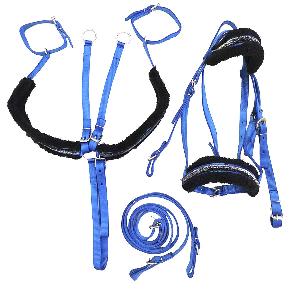 Screenshot ست سركله گير و دستجلو و سينه بند تعليمى اسب - Image 1